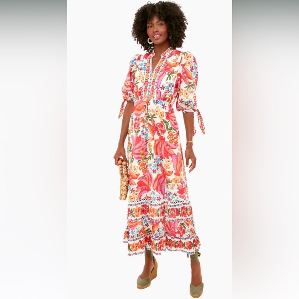 FARM RIO NWT SPRING BANANAS MAXI DRESS 🌸